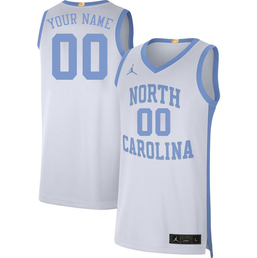 Custom North Carolina Tar Heels Name And Number College Basketball Jerseys Stitched-Retro